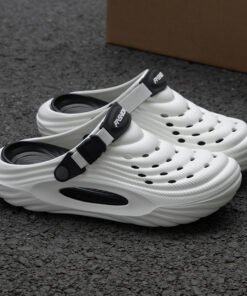 Toe-Toe Wave Clogs Double Sole Black